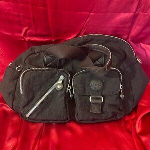 Kipling Defea shoulder bag. Dual handles or crossbody multi compartment satchel.